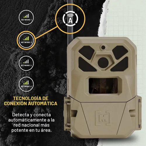 Vista 6 de Moultrie Edge 2 Pro Cellular Trail Camera - Auto Connect Nationwide 4G LTE - On Demand 40MP Photo - 1440P Video with HD Audio - Ai False Trigger