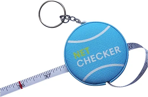 Vista 8 de Scoring Right Net Checker - Cinta métrica de altura de red para tenis y llavero