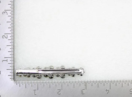 Vista 5 de Faship Preciosa pinza para el pelo de cocodrilo con diseño floral de cristal AB