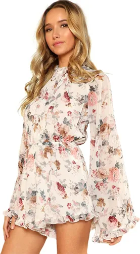 Vista 2 de Romwe - Mono suelto para mujer diseño floral