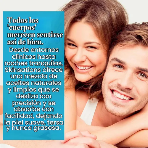 Vista 6 de Skinsations - Aceite de masaje corporal - Vainilla 8 onzas Mezcla comestible de aceite de almendras dulces, aceite de coco fraccionado, aceite