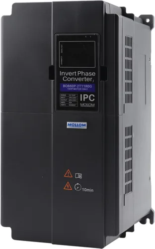 Vista 8 de Mollom 0.75KW 220V Convertidor de fase inversa monofásico a trifásico-1HP 3.8A entrada/salida IPC para motor 3PH