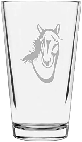 Vista 33 de Shetland Pony (cuerpo) - Vaso de pinta grabado con temática de caballo alternativo de 16 onzas