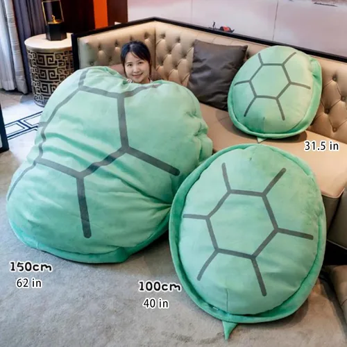 Vista 7 de Almohadas de concha de tortuga portátil, disfraz de animal de peluche, divertido disfraz, almohada de tortuga gigante, regalo creativo para niños