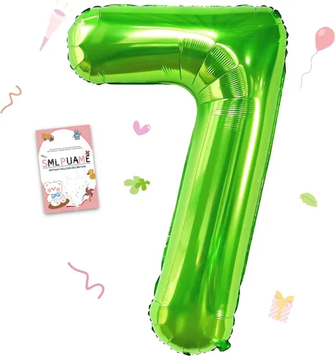 Vista 204 de Globos grandes de 40 pulgadas de números del 0 al 9, globos numéricos para decoración de fiesta de cumpleaños, globos de helio de aluminio