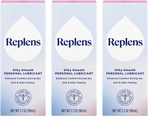Vista 7 de Replens - Lubricante personal suave y sedoso, lubricante de silicona sin fragancia para mujeres, hombres y parejas, bienestar íntimo, deslizamiento