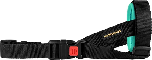 Vista 5 de BRONZEDOG Bozal acolchado suave para perro, de neopreno, ajustable, cómodo, para masticar y masticar, para perros pequeños, medianos y grandes