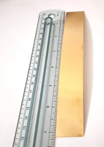 Vista 3 de Soldadura de lámina para relleno de oro amarillo, latón, bronce y cobre, calibre 30, 0.36 onzas, fabricada en Estados Unidos por CRAFT WIRE