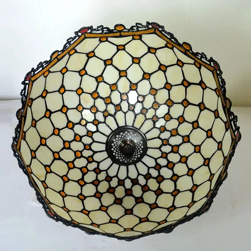 Vista 5 de Tiffany - Pantalla de repuesto para lámpara de cristal, accesorios para lámparas de mesa, lámpara de pie, lámpara de techo, lámpara colgante