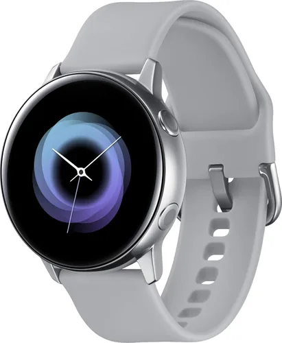 Vista 2 de Samsung Galaxy Watch Active - Reloj inteligente, 1.57 in, GPS, Bluetooth, WiFi, plateado 2.3