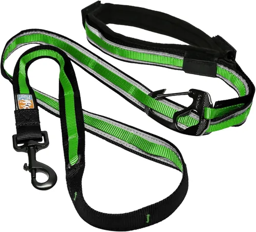 Vista 11 de Kurgo Correa cuántica de 6 en 1, correa para perros manos libres, cinturón para correr, estilo bandolera y cinturón de cintura, reflectante, clip