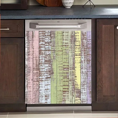Vista 16 de Adhesivo magnético decorativo para puerta de madera para cocina, lavavajillas, panel magnético para refrigerador, cubierta magnética para Pintura