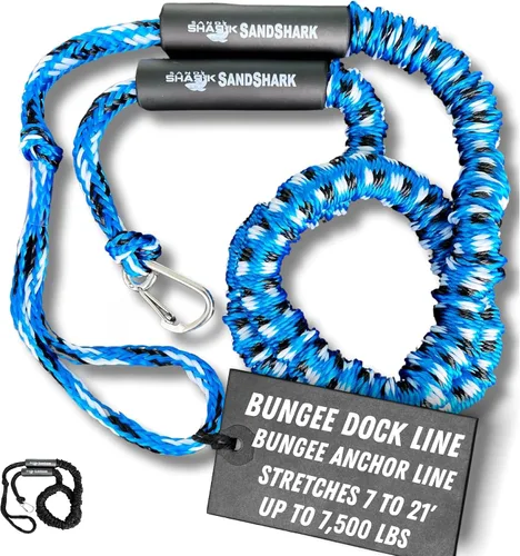Vista 12 de SandShark Línea de muelle elástico de anclaje de alta calidad. Accesorios de barco Línea de anclaje que absorbe los golpes en anclajes y muelles