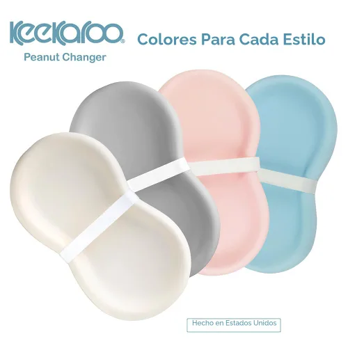 Vista 6 de Cambiador con forma de maní de Keekaroo, Vainilla