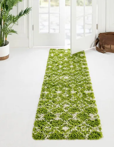 Vista 15 de Unique Loom Moroccan Trellis Shag Collection - Alfombra de área - Meknes (2 pies 2 pulgadas x 3 pies 1 pulgada, rectangular, marrón claro/marfil)
