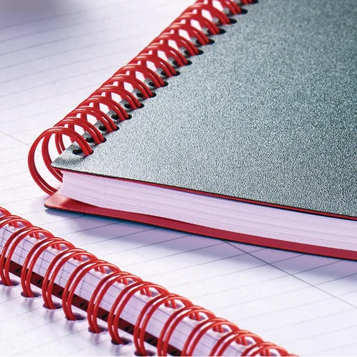 Vista 5 de Black n' Red cuaderno, diario de negocios, 11-3/4" x 8-1/4", 70 hojas, rayado, papel Optik, aplicación Scribzee, cubierta de polímero flexible