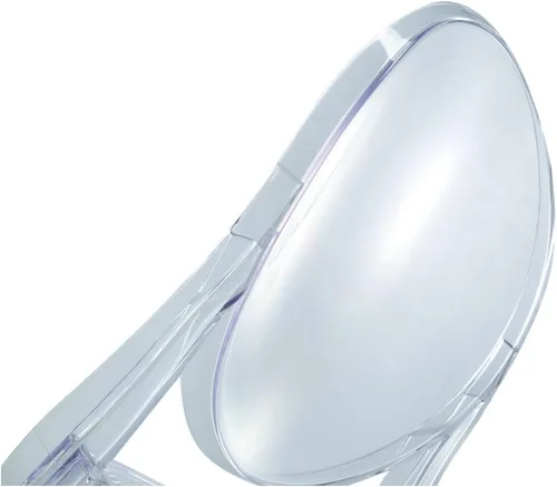 Vista 3 de 2xhome - Silla auxiliar estilo Victoria Ghost Silla de acrílico transparente (transparente), individual, juego de 1 Claro