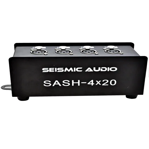 Vista 3 de Seismic Audio - SASH-4x20 - Cable XLR de 4 canales Enviar Sub Snake - 20 pies
