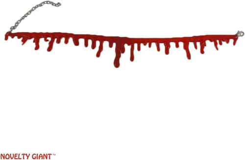 Vista 5 de Gargantilla para fiesta de Halloween con sangre goteante, accesorio para disfraz de vampiro