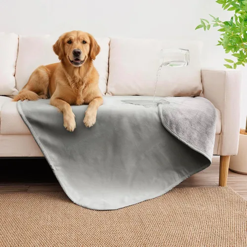 Vista 23 de Manta impermeable para perros pequeños, a prueba de fugas, manta reversible para sofá, cama, protector de muebles lavable a máquina, 25 x 35