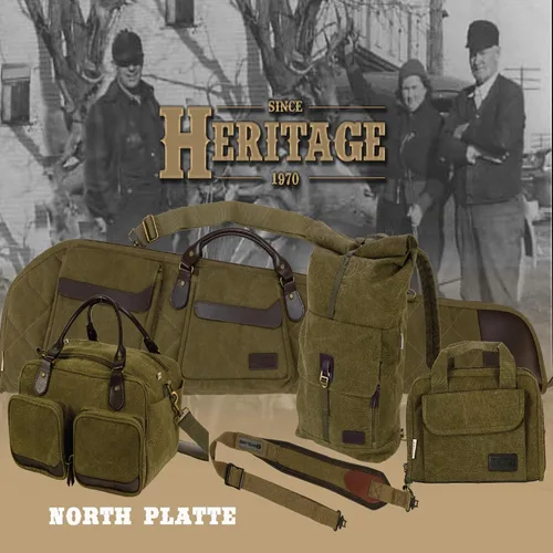 Vista 3 de Allen Company - Serie North Platte Heritage - Juego vintage - Estuche para rifle / Estuche de escopeta / Estuche de desmontaje / mochila, bolsa