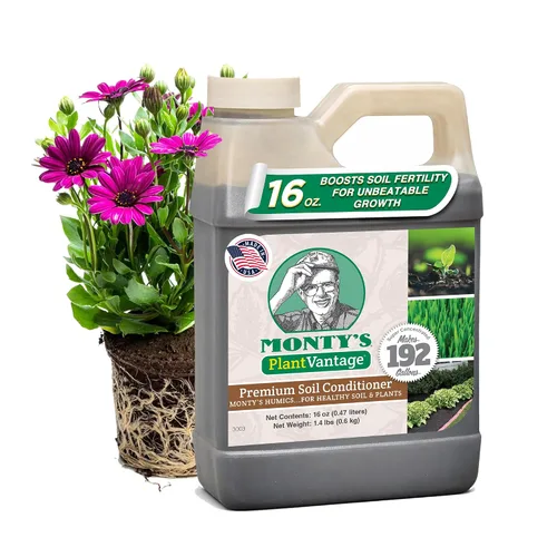 Vista 25 de PlantVantage Fertilizante líquido para plantas de crecimiento prémium - Fertilizante NPK (8-16-8) con zinc y hierro, alimento líquido para plantas