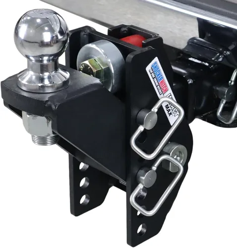 Vista 2 de Shocker 20K Impact Max - Soporte de bola elevada, altura de 5 pulgadas a caída de 3 pulgadas, se adapta a enganche de 2-1/2 pulgadas, tiene bola