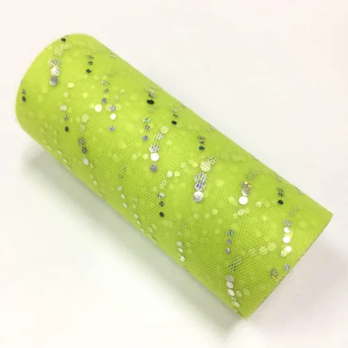Vista 54 de Rollo de tul con lentejuelas con purpurina, decoración de boda, suministros de organza para fiestas de cumpleaños, carrete de tela, vestido tutú