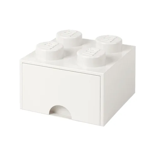 Vista 14 de LEGO - Cajón de ladrillos, 4 perillas, 1 cajón, caja de almacenamiento apilable, color verde menta aguamarina