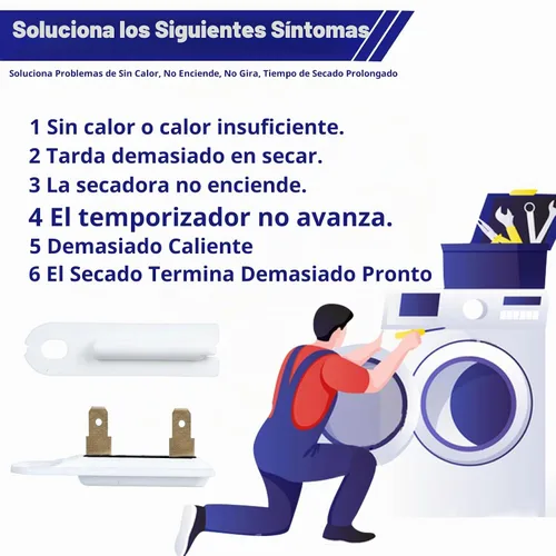 Vista 6 de 3392519 WP3392519 Fusible térmico para secadora para Whirlpool, Maytag, Kenmore