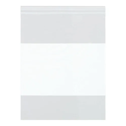Vista 162 de Aviditi Poly Bolsa con cierre hermético blanco, 10" x 12", Azul, 1000