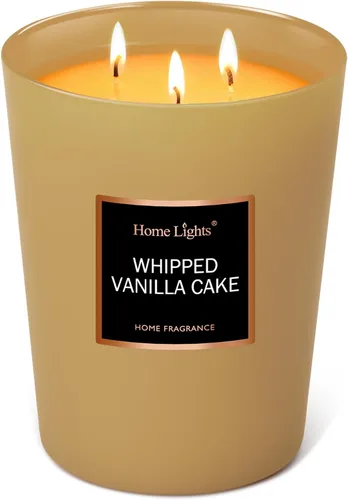 Vista 13 de HomeLights Velas perfumadas – Tarro grande de aromaterapia, cera de soja natural, 130 horas de combustión, cereza rubí y merlot