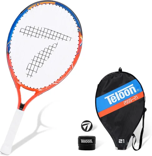 Vista 8 de Teloon Raqueta de tenis para niños, raqueta de tenis juvenil de 19 a 25 pulgadas con cubierta, raqueta de tenis junior para niños y niñas de 3 a 12