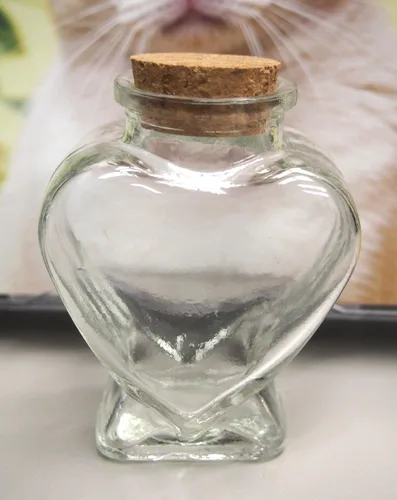 Vista 3 de Mini botellas de vidrio con corcho, paquete de 12 (tarro de galletas de 2.5 pulgadas)