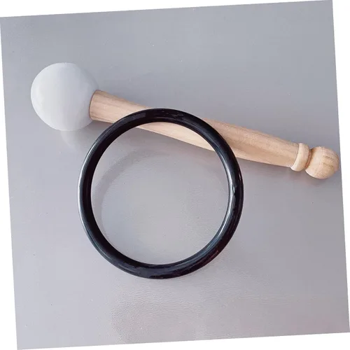 Vista 5 de Cojín de goma de alta calidad para cuencos de canto, decoración exquisita para rituales budistas, tapete portátil para cuenco de música, regalo