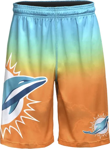 Vista 12 de FOCO Mens NFL Football Team Logo Gradient Big Logo Training Shorts
