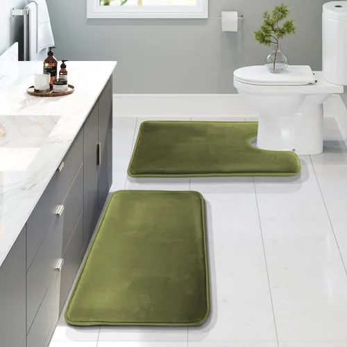 Vista 52 de Clara Clark tapete para baño, regadera o tina, de gomaespuma, negro, antiderrapante Camel Oro