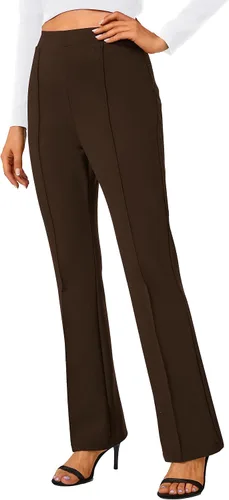 Vista 16 de Urban CoCo Pantalones de trabajo elásticos con corte de bota, pantalones de yoga pequeños para oficina casual