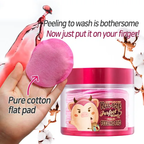 Vista 5 de Elizavecca Exfoliante, limpiador, lechoso cerdito infierno perfecto espumoso almohadilla de pelado espumoso