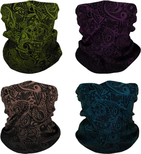 Vista 19 de 4 bandanas multiusos para mujeres y hombres