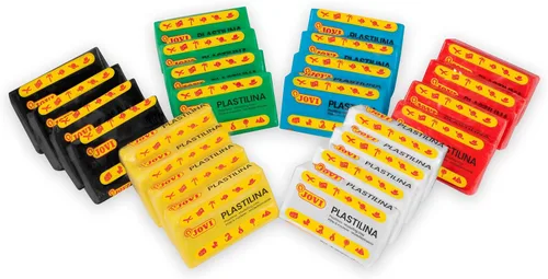 Vista 5 de Jovi - Pack de Plastilina, Arcilla de Modelado Reutilizable y Sin Secar, 24 Barras de Plastilina de 1.75oz, 100% a Base de Vegetales, Surtido de 6 6