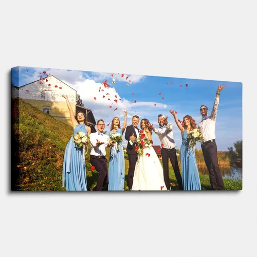 Vista 14 de ART Impresiones en lienzo personalizadas con tus fotos, pared panorámica personalizada, impresión grande sobre lienzo para boda, aniversario, regalo