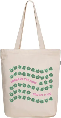 Vista 37 de Ecoright - Bolsa de mano para mujer con cremallera, bolsa de mano pequeña, bolsa de lona, bolsa de algodón reutilizable para playa, comestibles