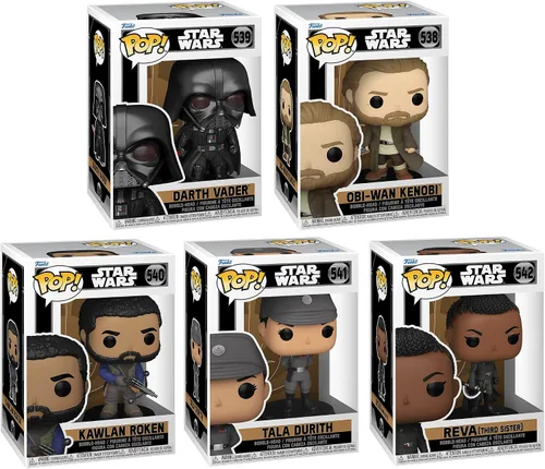 Vista 2 de Funko Star Wars- OBI-Wan Kenobi Coleccionistas Set: OBI-Wan Kenobi Darth Vader Tala Durith Kawlan Roken y Reva