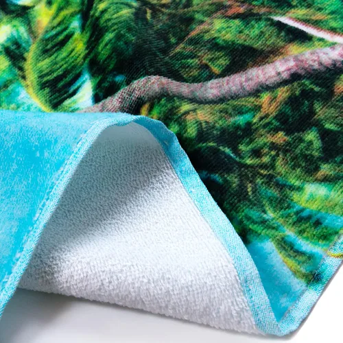 Vista 5 de Beachland Paradise Dolphins - Toalla de playa personalizada de 30 x 60 pulgadas, 100% algodón, delfín nariz de botella bajo el agua