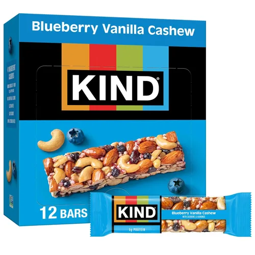 Vista 7 de KIND - Barras de nueces, almendras y coco, barras de aperitivos saludables, libres de gluten, bajas en sodio, 0.11 onzas de proteína, 12