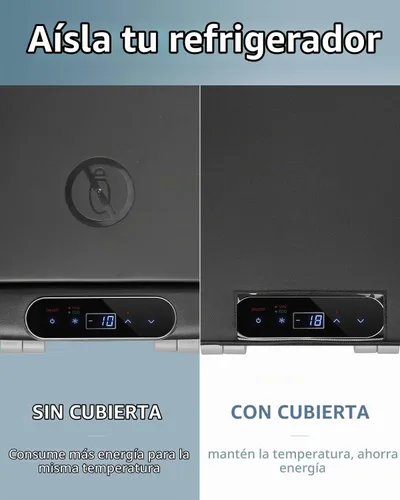 Vista 6 de BougeRV Funda protectora aislada de 53 cuartos de galón, funda para refrigerador portátil de 12 voltios, funda para congelador de automóvil