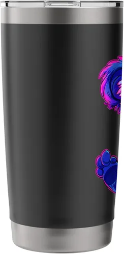 Vista 4 de Streetwear synthwave 80s 90s retro cute girls koala & flower Stainless Steel Insulated Tumbler