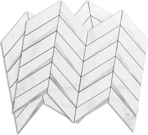 Vista 10 de DICOFUN 1 hoja de protector contra salpicaduras de color blanco y negro para cocina, PVC adhesivo en azulejos de pared contra salpicaduras