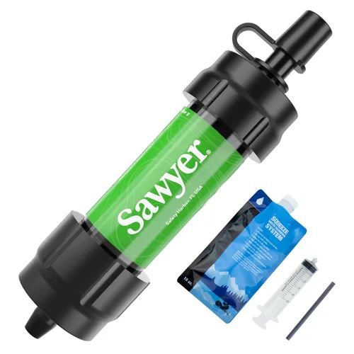 Vista 20 de Sawyer Products SP350 Sistema de filtración de agua Mini, solo filtro y émbolo de limpieza, individual, morado